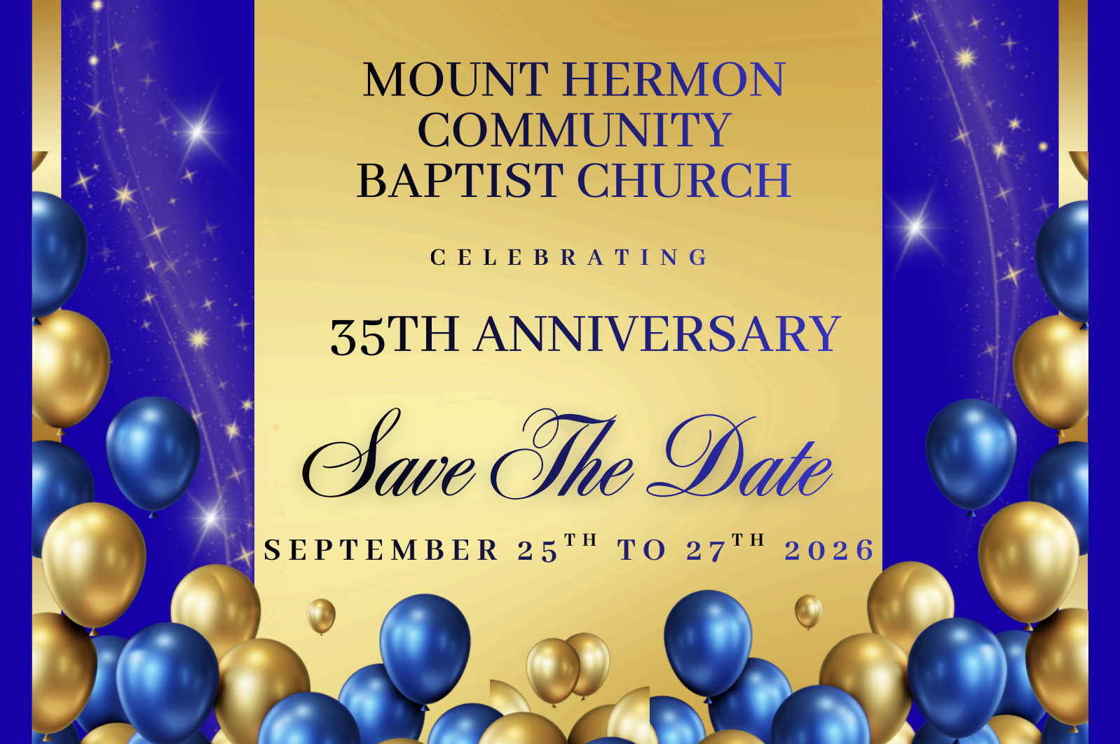 35th Anniversary Save The Date