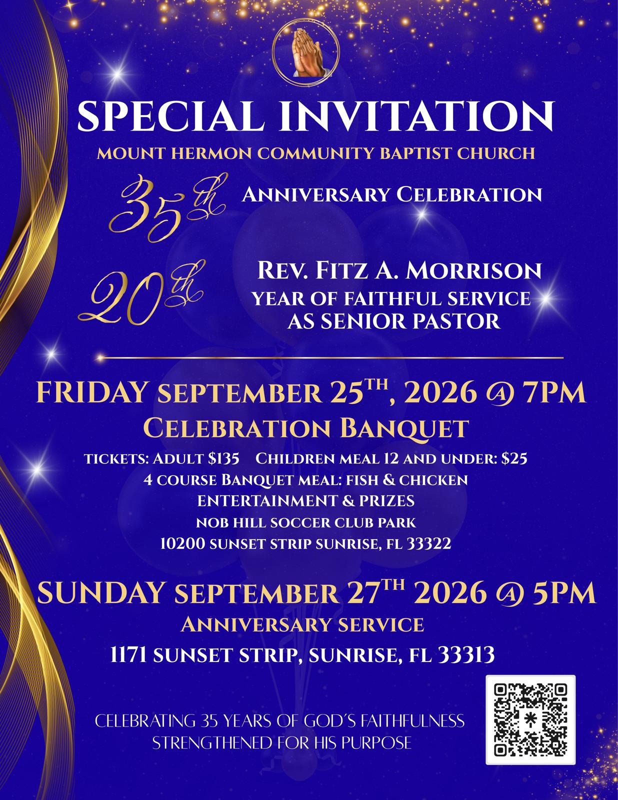 35th Anniversary Celebration Invitation